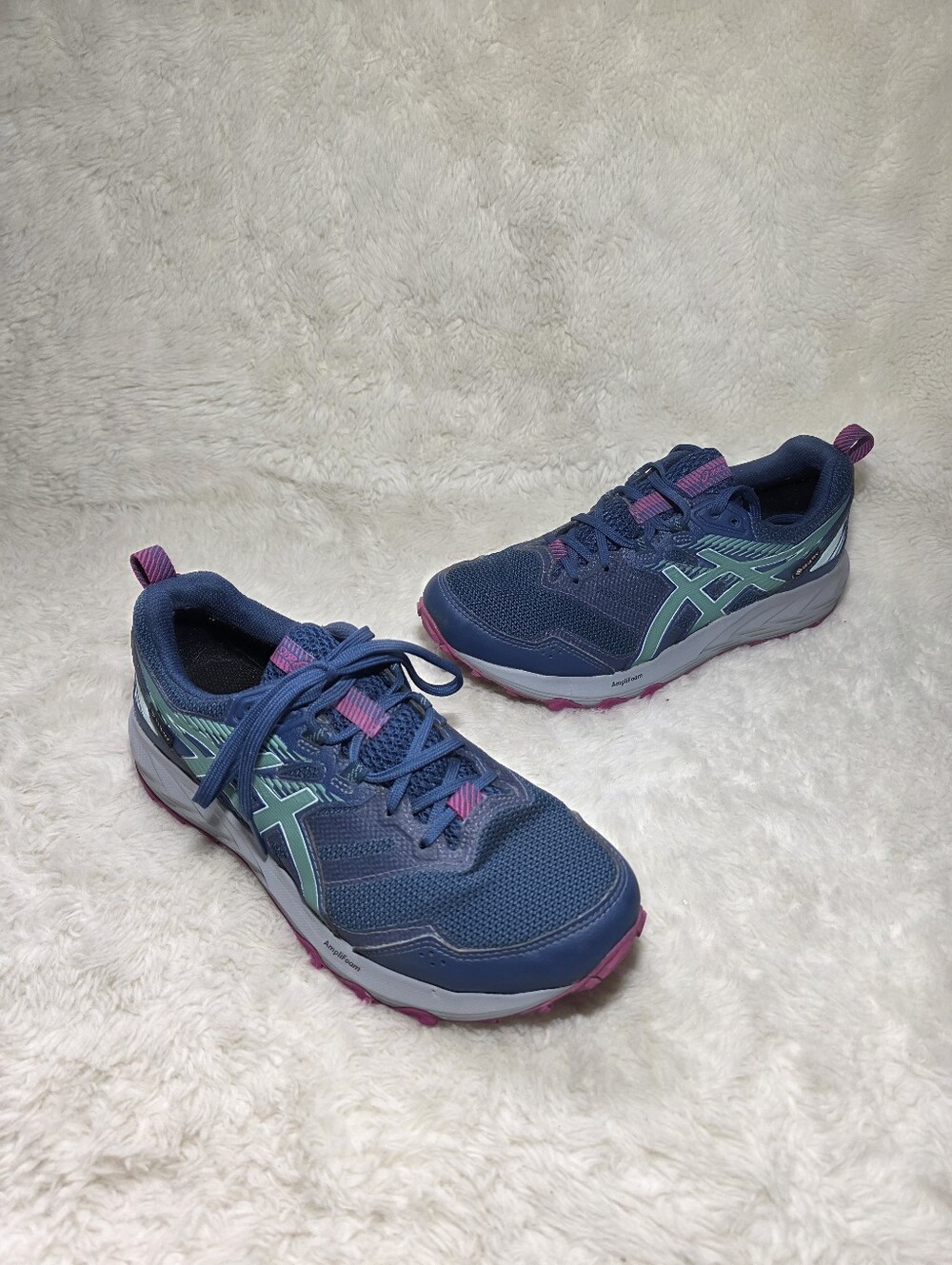 ASICS GEL-Sonoma 6 G-TX Gore-Tex Trail Running Shoes Blue Pink Women's Size 8